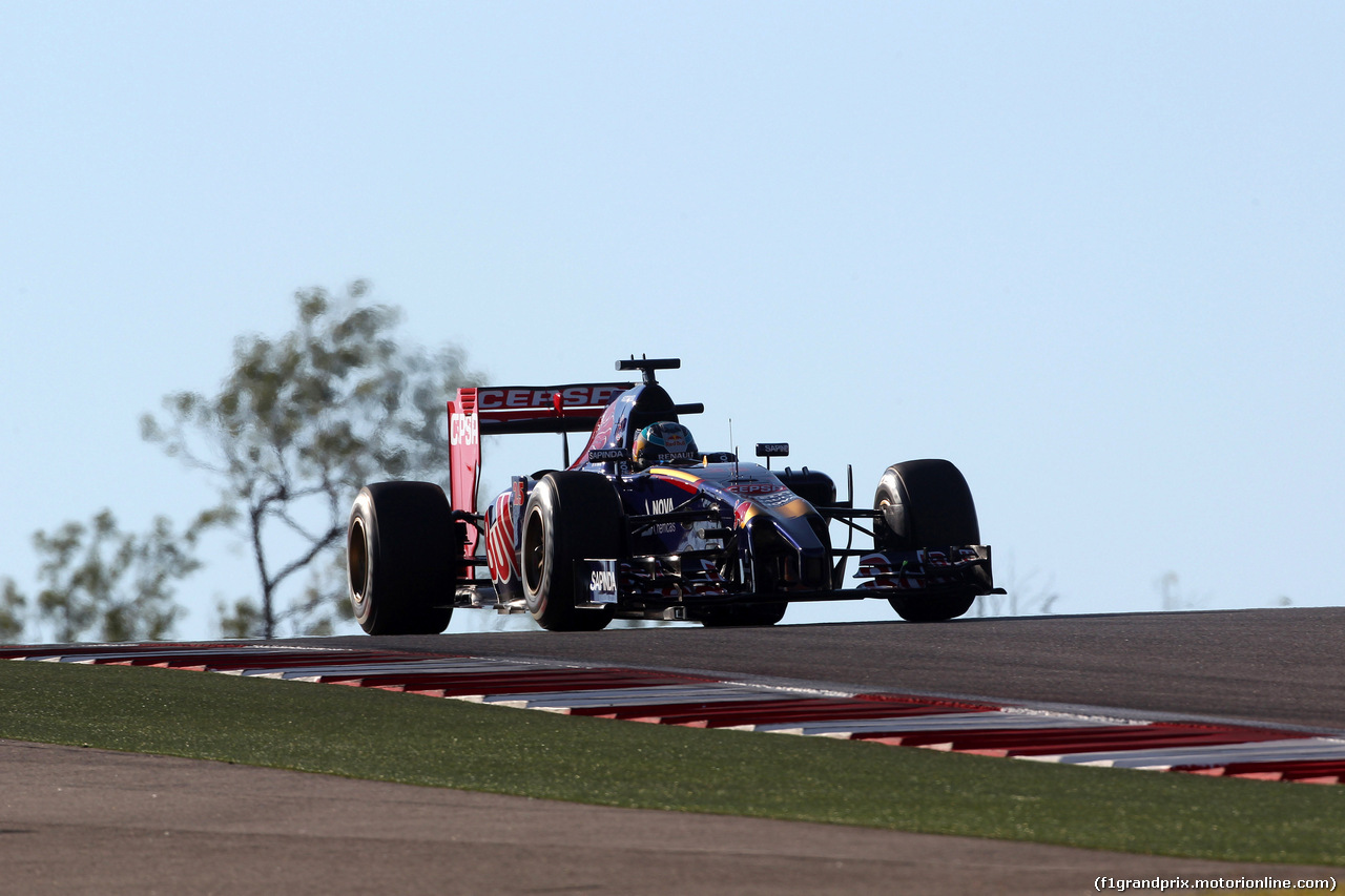 GP USA, 01.11.2014 - Prove Libere 3, Jean-Eric Vergne (FRA) Scuderia Toro Rosso STR9