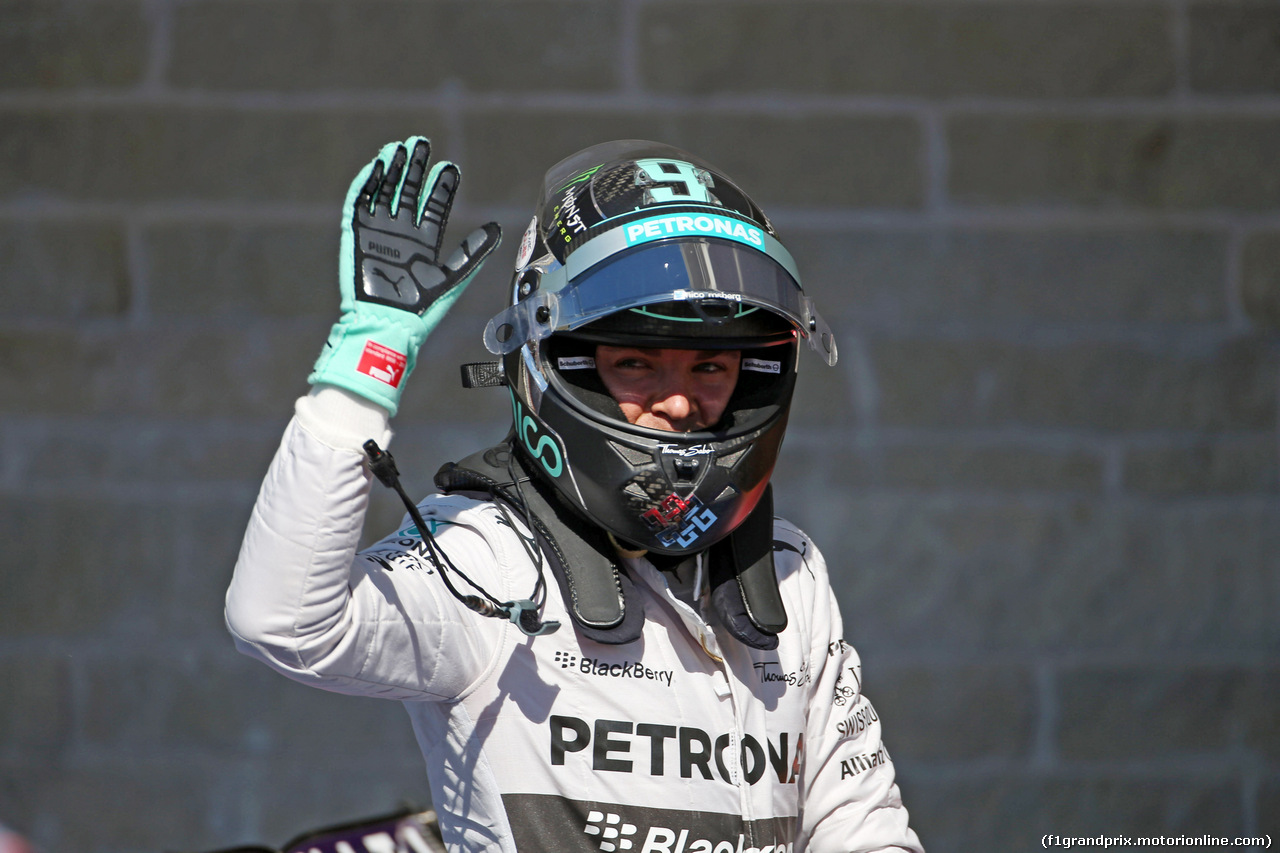 GP USA, 01.11.2014 - Qualifiche, Nico Rosberg (GER) Mercedes AMG F1 W05 pole position