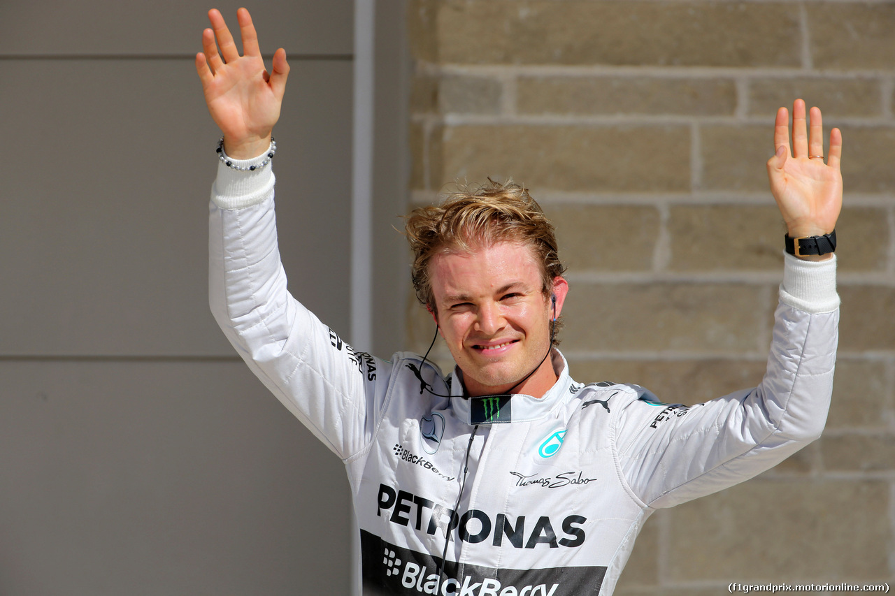 GP USA, 01.11.2014 - Qualifiche, Nico Rosberg (GER) Mercedes AMG F1 W05 pole position