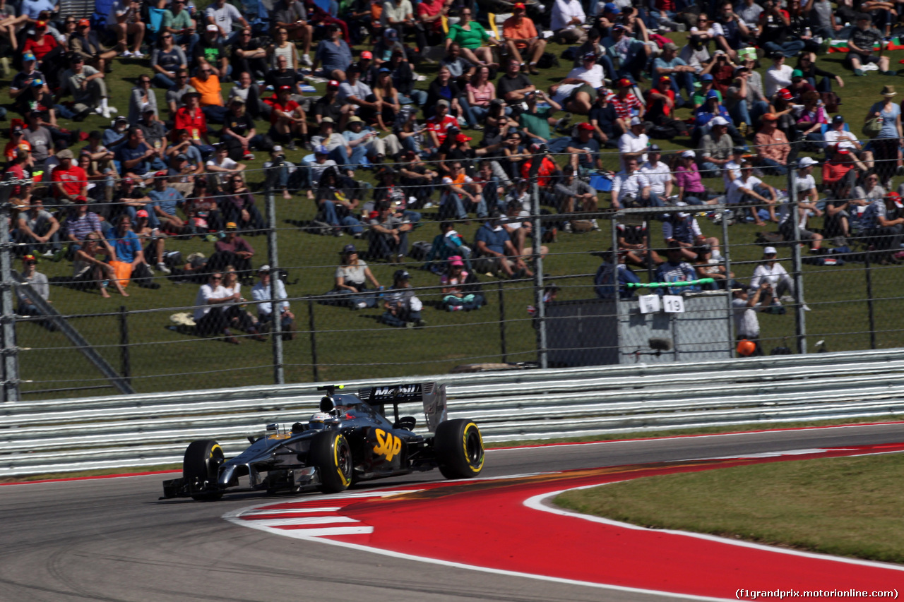 GP USA, 01.11.2014 - Qualifiche, Kevin Magnussen (DEN) McLaren Mercedes MP4-29