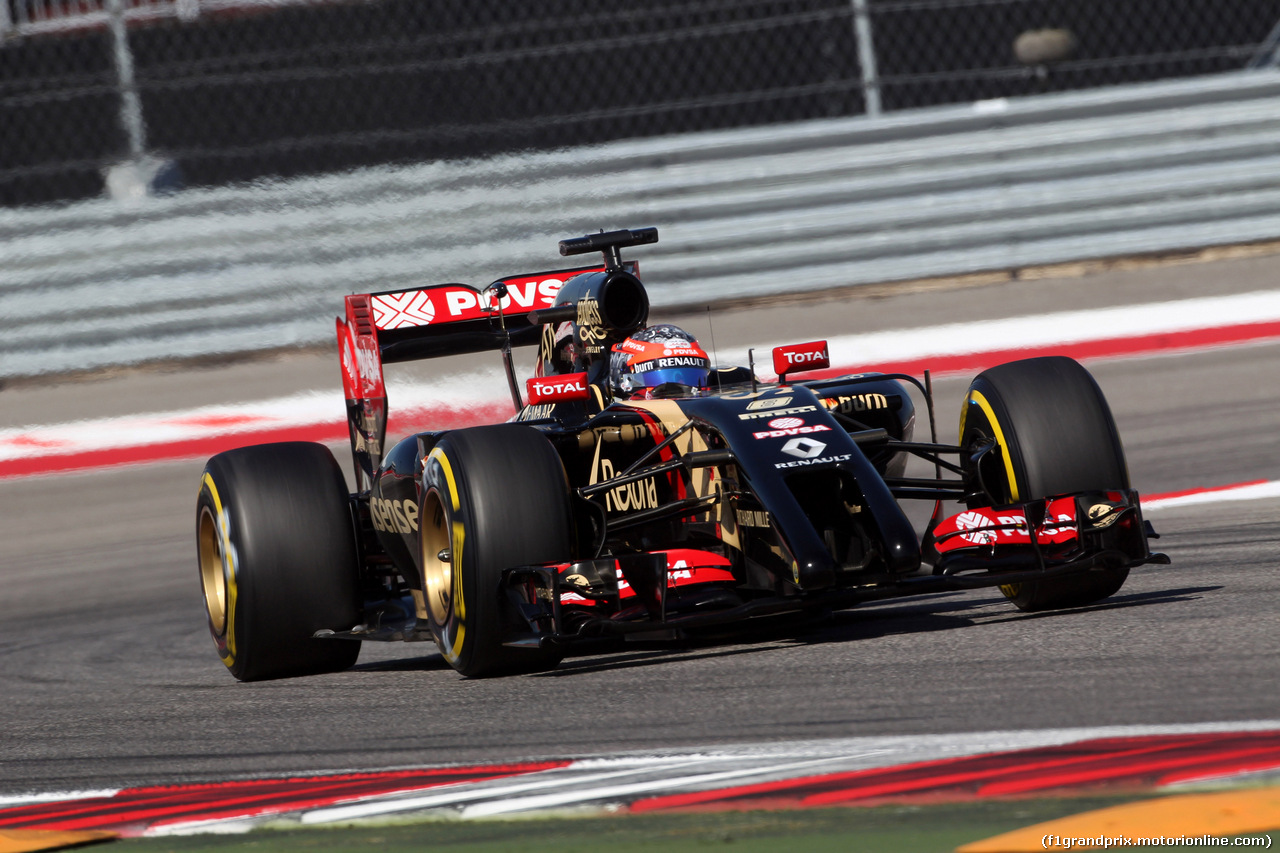 GP USA, 01.11.2014 - Qualifiche, Romain Grosjean (FRA) Lotus F1 Team E22