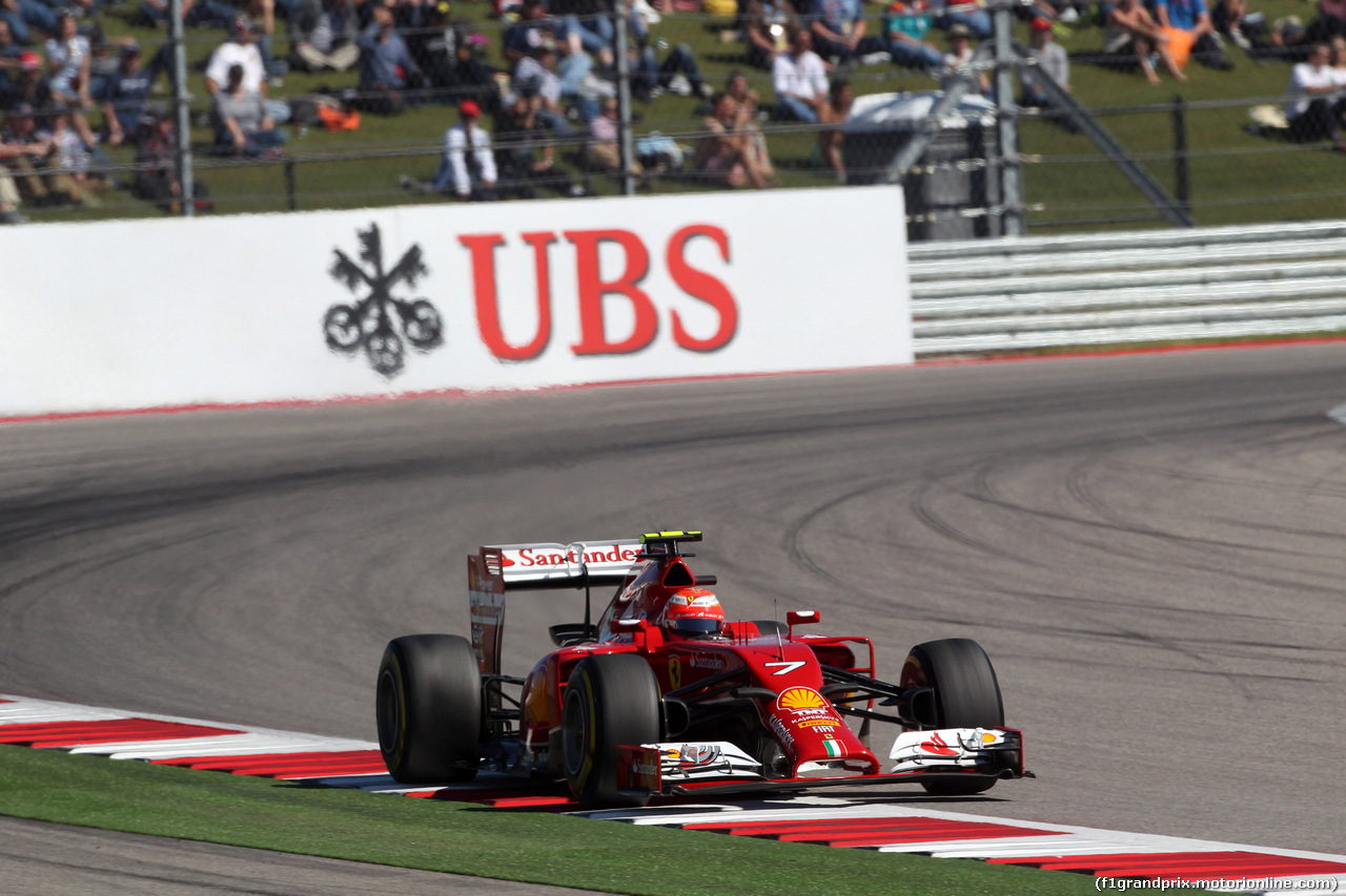 GP USA, 01.11.2014 - Qualifiche, Kimi Raikkonen (FIN) Ferrari F14-T