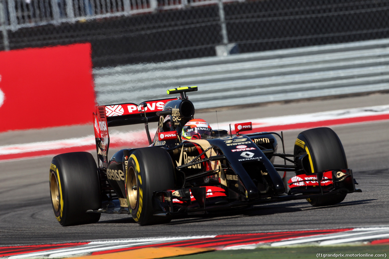 GP USA, 01.11.2014 - Qualifiche, Pastor Maldonado (VEN) Lotus F1 Team E22