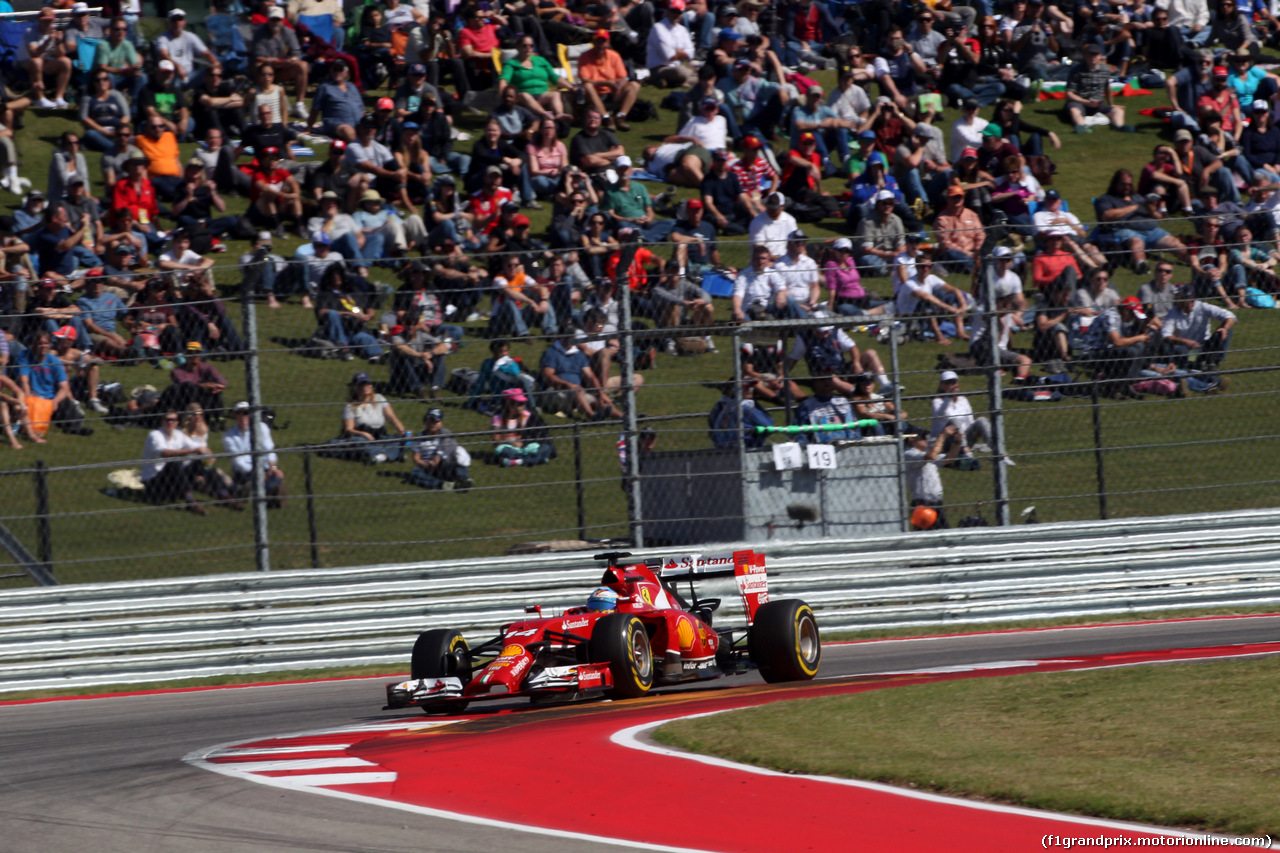 GP USA, 01.11.2014 - Qualifiche, Fernando Alonso (ESP) Ferrari F14-T