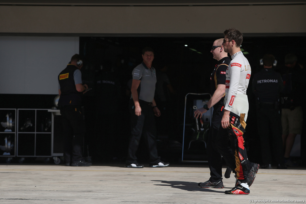 GP USA, 01.11.2014 - Qualifiche, Romain Grosjean (FRA) Lotus F1 Team E22