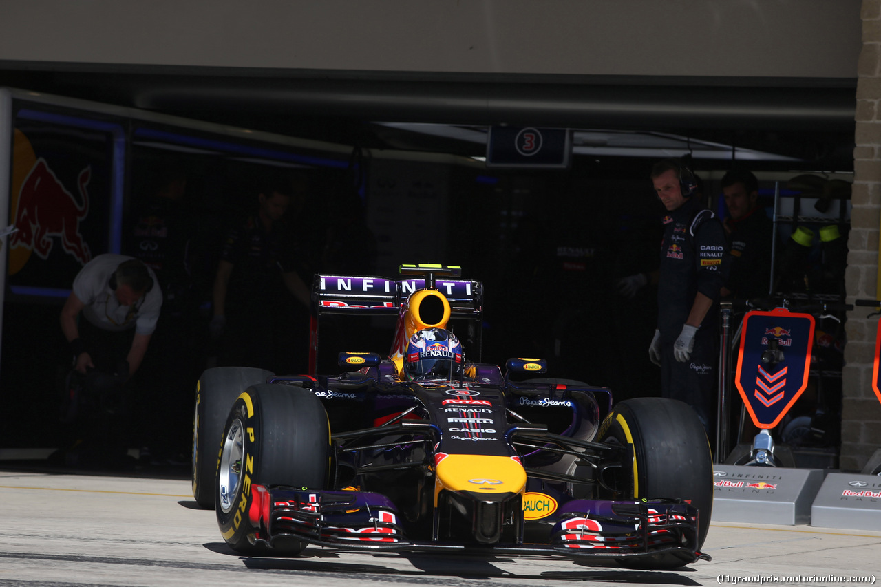 GP USA, 01.11.2014 - Qualifiche, Daniel Ricciardo (AUS) Red Bull Racing RB10