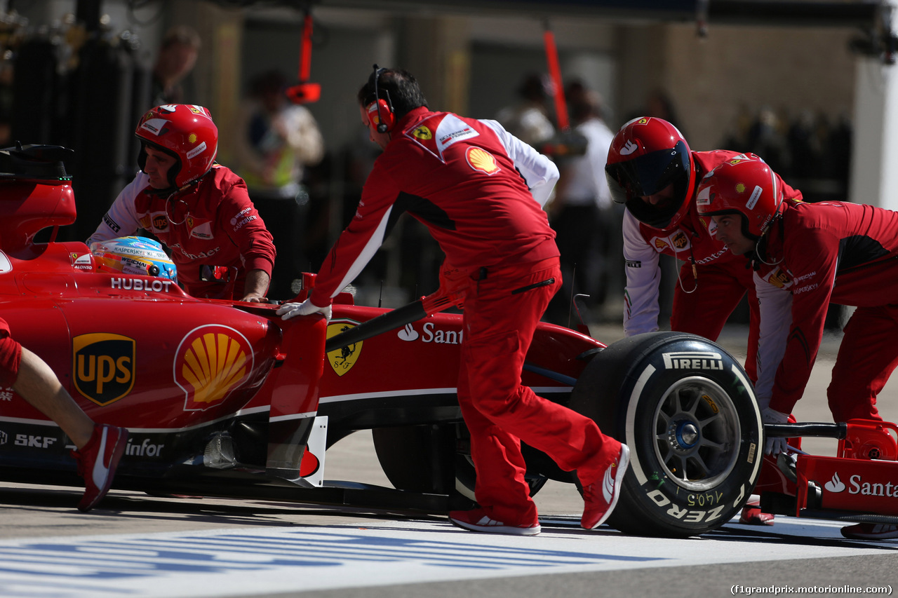 GP USA, 01.11.2014 - Qualifiche, Fernando Alonso (ESP) Ferrari F14-T