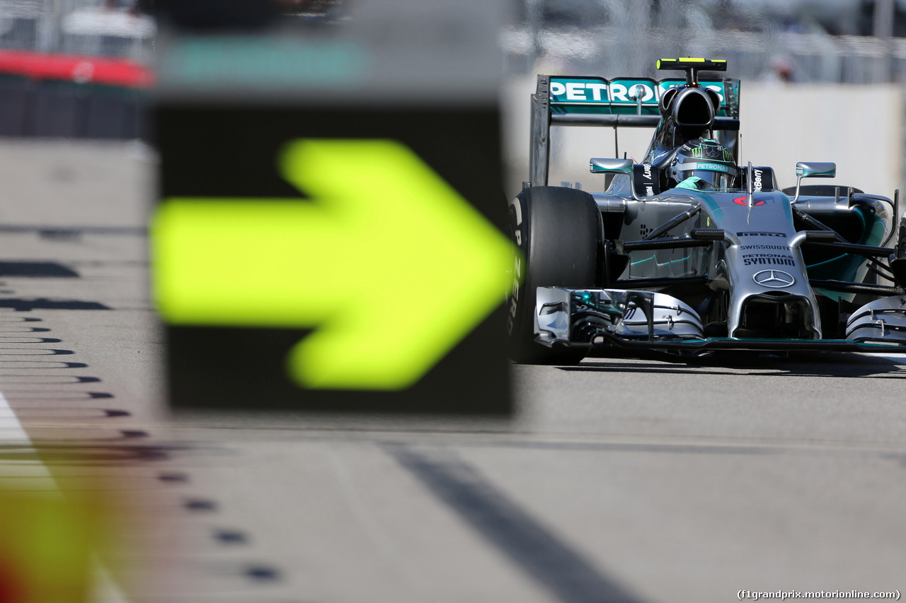 GP USA, 01.11.2014 - Qualifiche, Nico Rosberg (GER) Mercedes AMG F1 W05