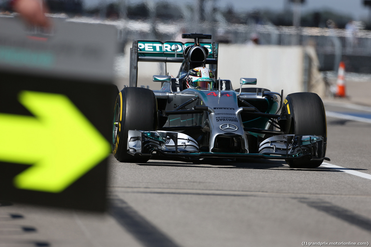 GP USA, 01.11.2014 - Qualifiche, Lewis Hamilton (GBR) Mercedes AMG F1 W05