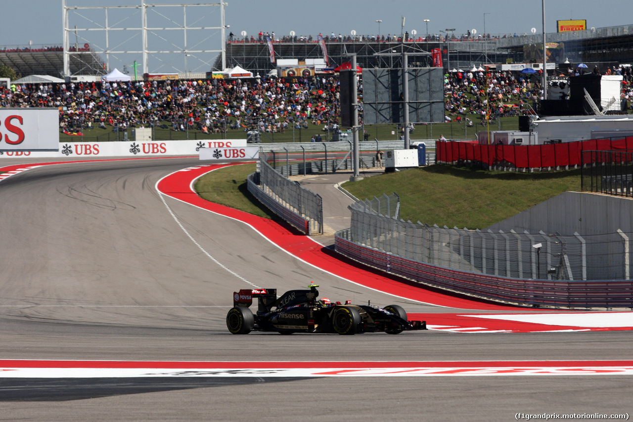 GP USA, 01.11.2014 - Qualifiche, Pastor Maldonado (VEN) Lotus F1 Team E22