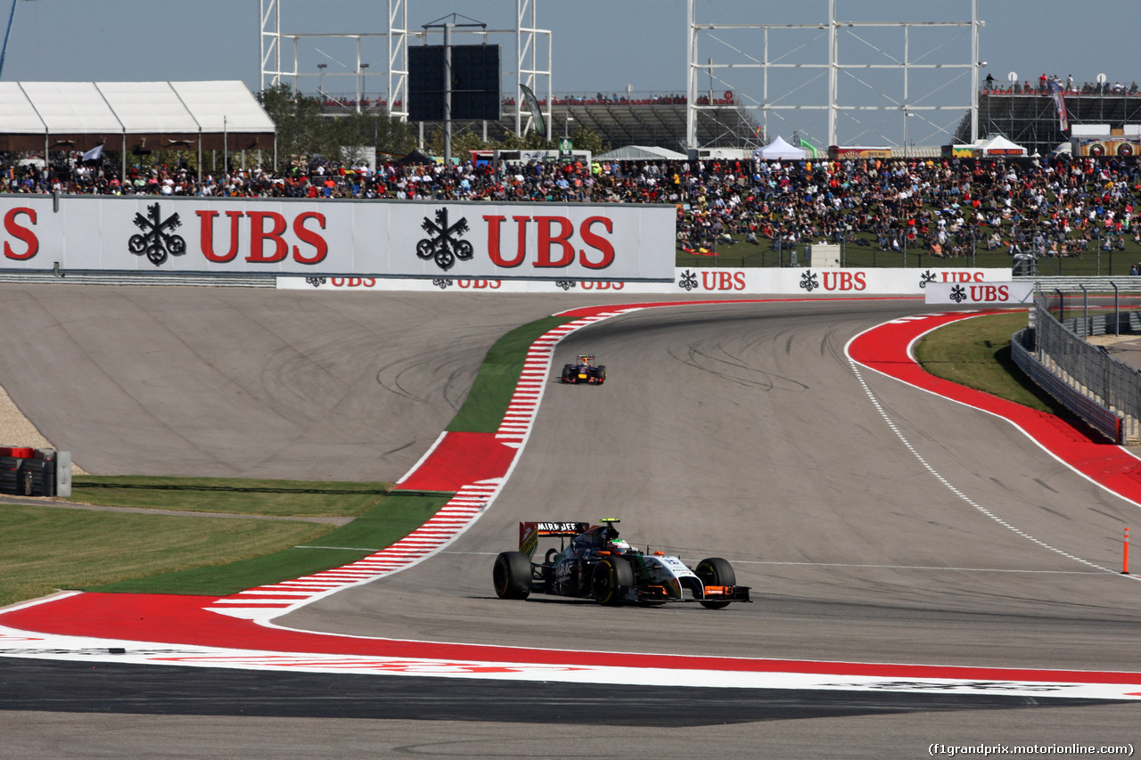 GP USA, 01.11.2014 - Qualifiche, Sergio Perez (MEX) Sahara Force India F1 VJM07