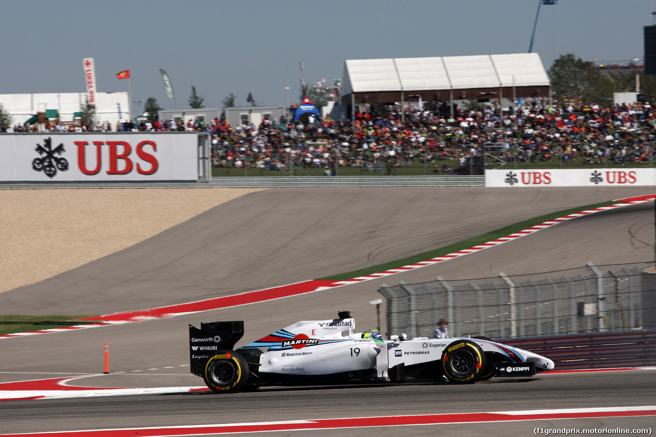 GP USA, 01.11.2014 - Qualifiche, Felipe Massa (BRA) Williams F1 Team FW36