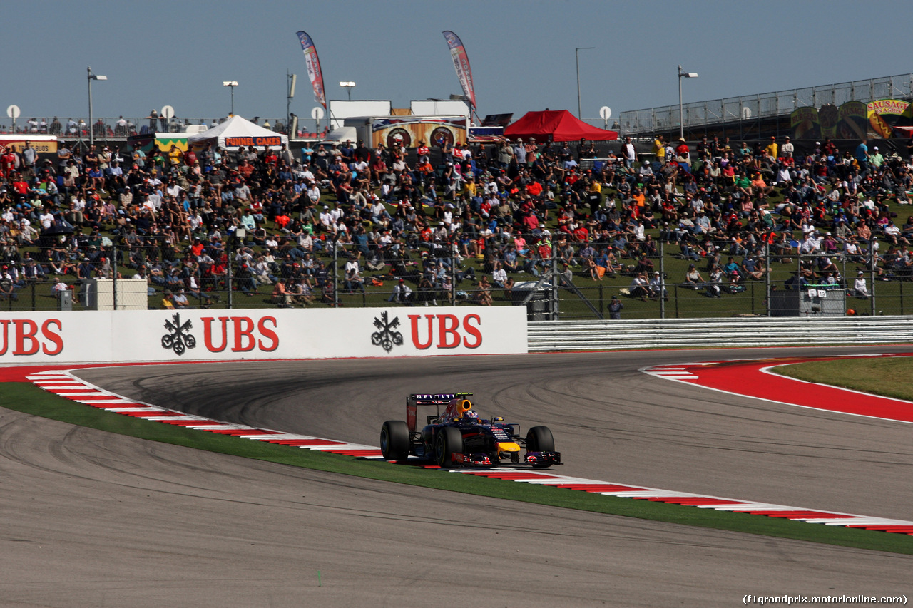 GP USA, 01.11.2014 - Qualifiche, Daniel Ricciardo (AUS) Red Bull Racing RB10