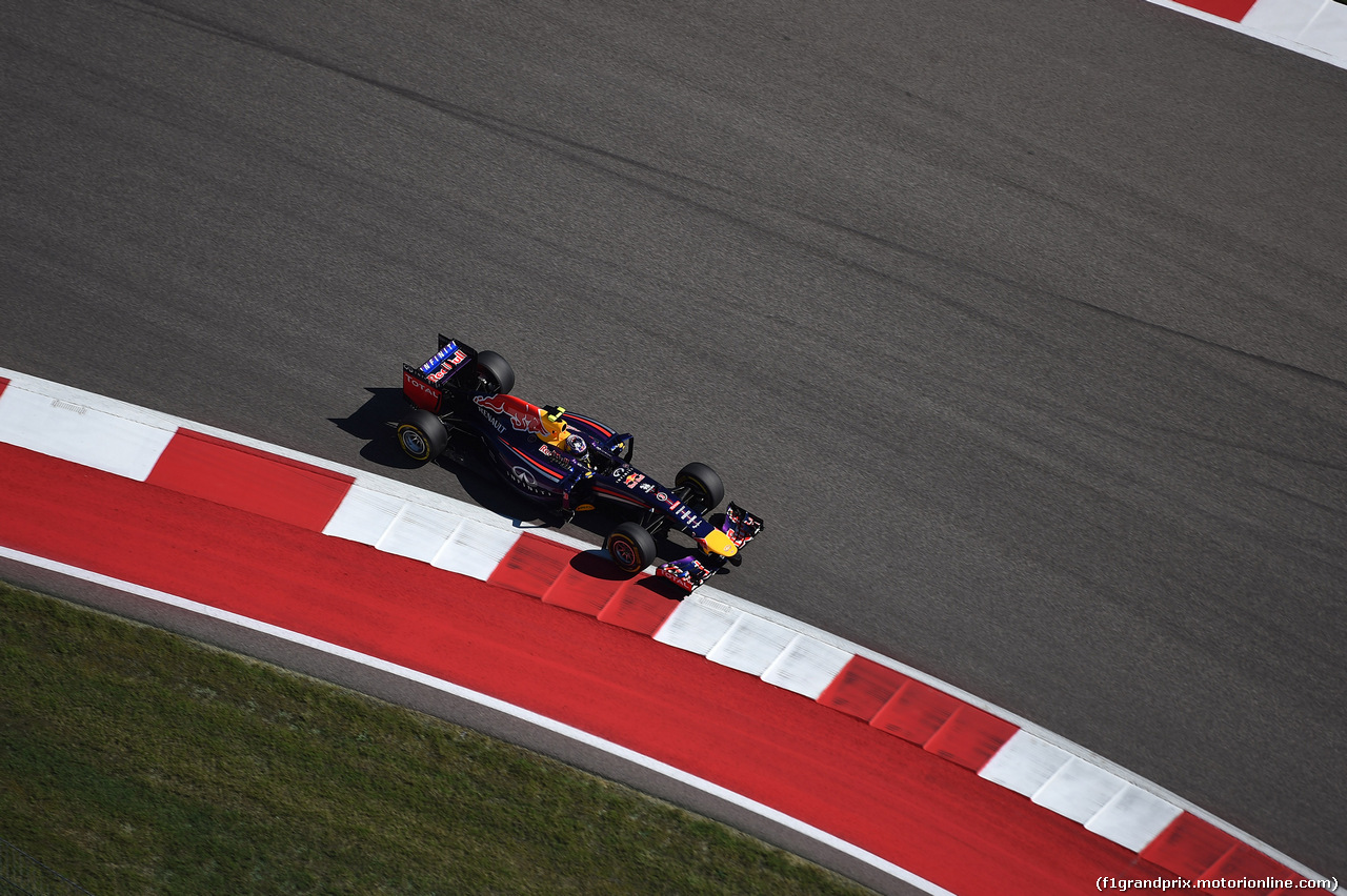 GP USA, 01.11.2014 - Qualifiche, Daniel Ricciardo (AUS) Red Bull Racing RB10