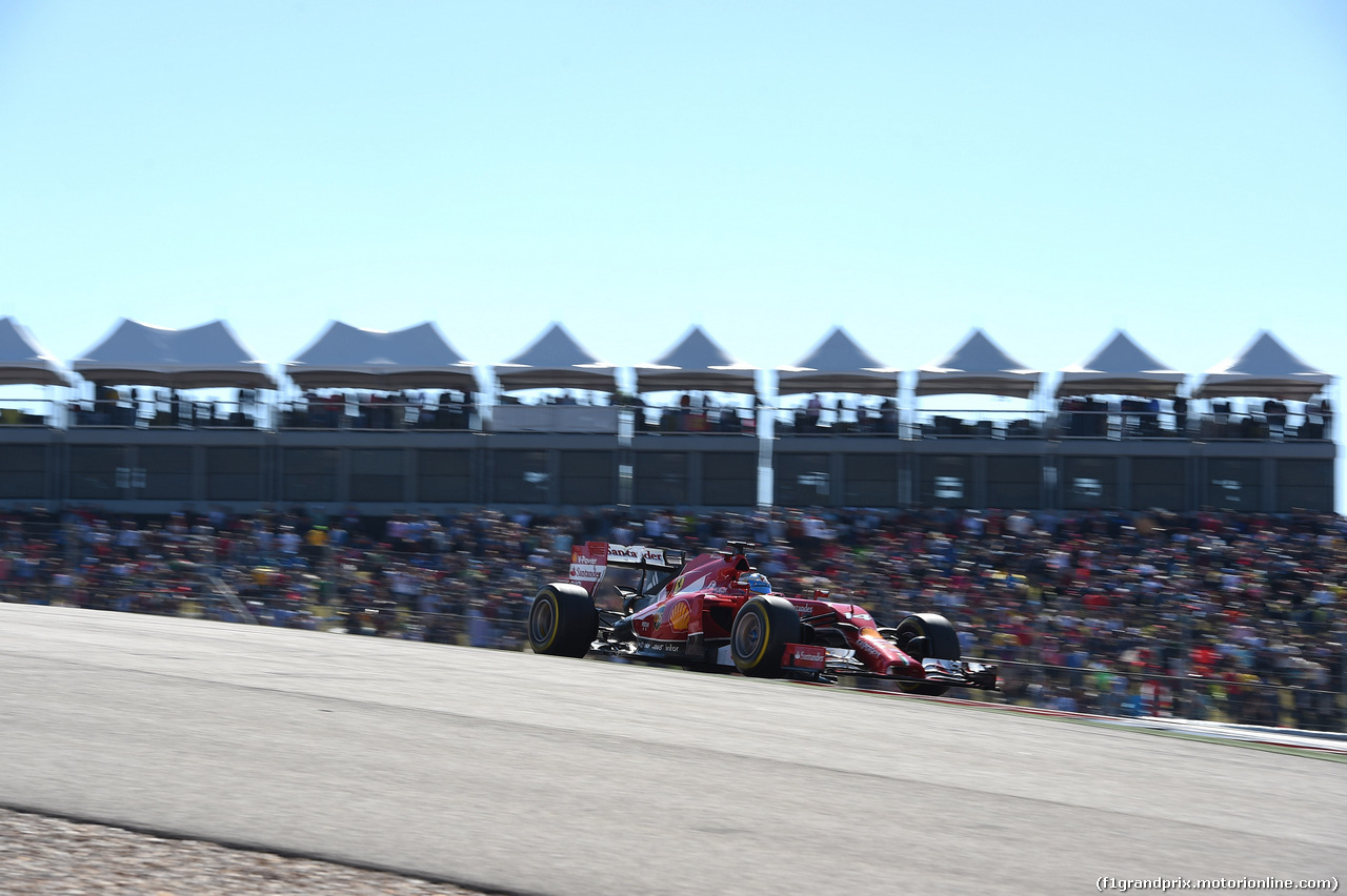 GP USA, 01.11.2014 - Qualifiche, Fernando Alonso (ESP) Ferrari F14-T