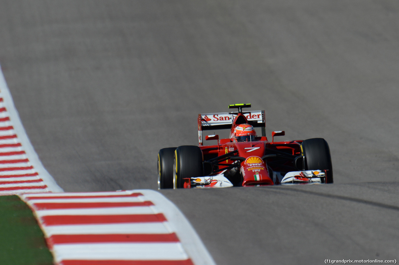 GP USA, 01.11.2014 - Qualifiche, Kimi Raikkonen (FIN) Ferrari F14-T