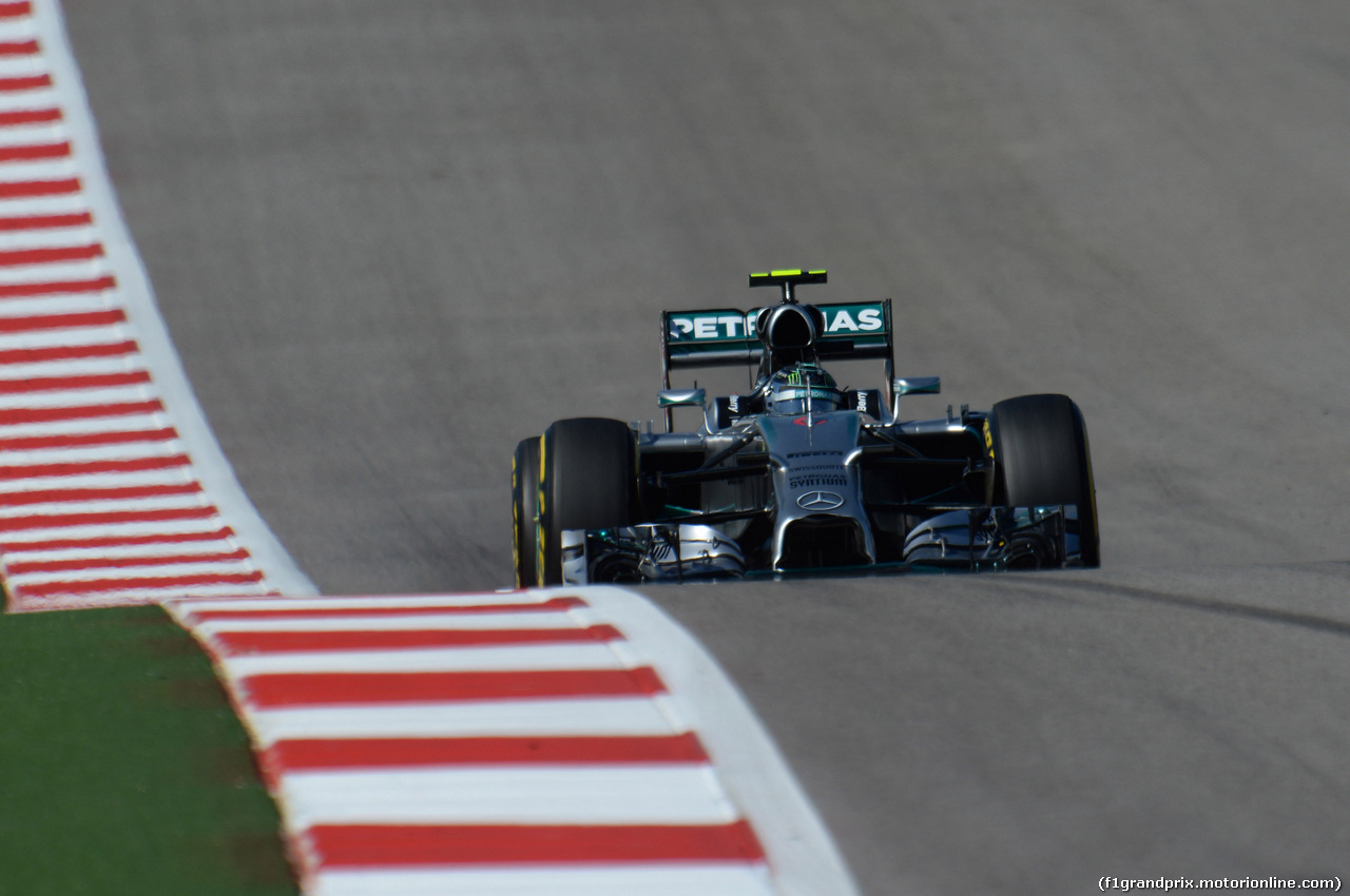 GP USA, 01.11.2014 - Qualifiche, Nico Rosberg (GER) Mercedes AMG F1 W05