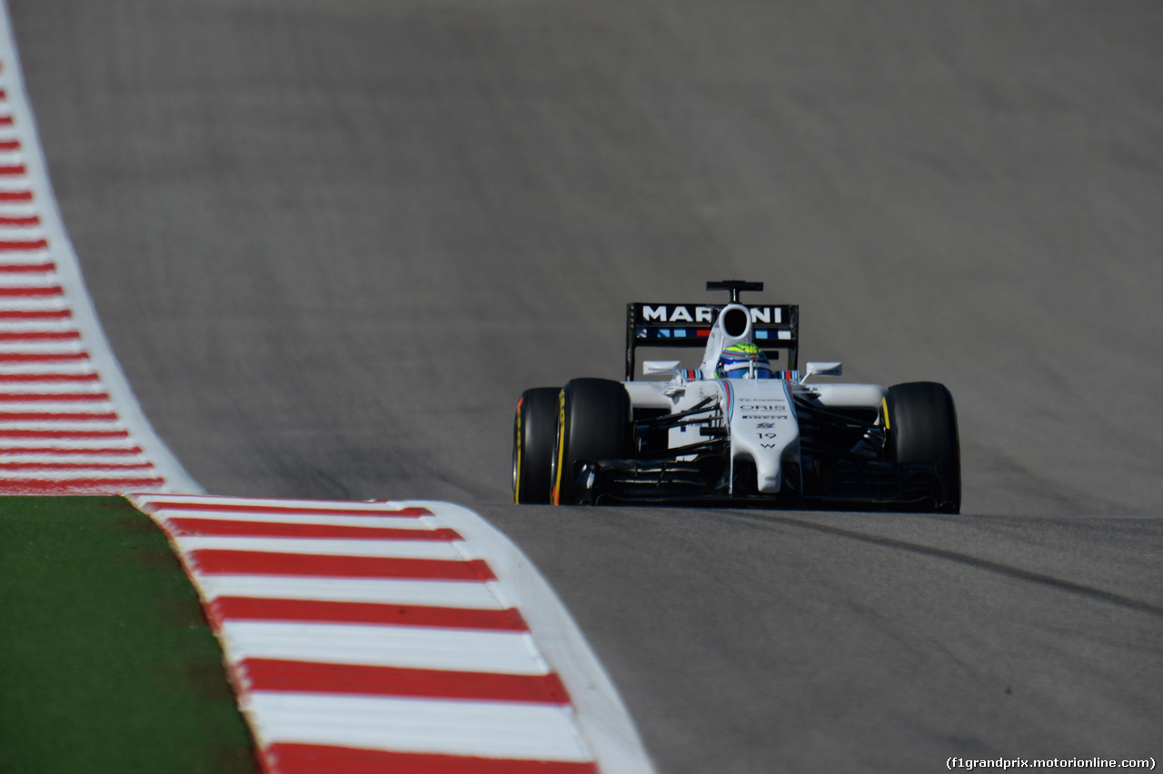 GP USA, 01.11.2014 - Qualifiche, Felipe Massa (BRA) Williams F1 Team FW36