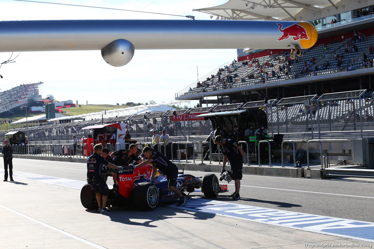 GP USA, 31.10.2014 - Prove Libere 1, Sebastian Vettel (GER) Red Bull Racing RB10