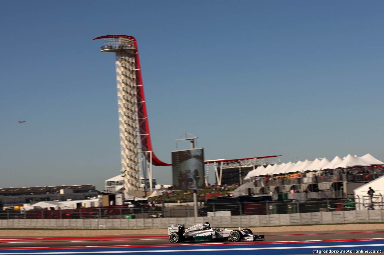 GP USA, 31.10.2014 - Prove Libere 1, Lewis Hamilton (GBR) Mercedes AMG F1 W05