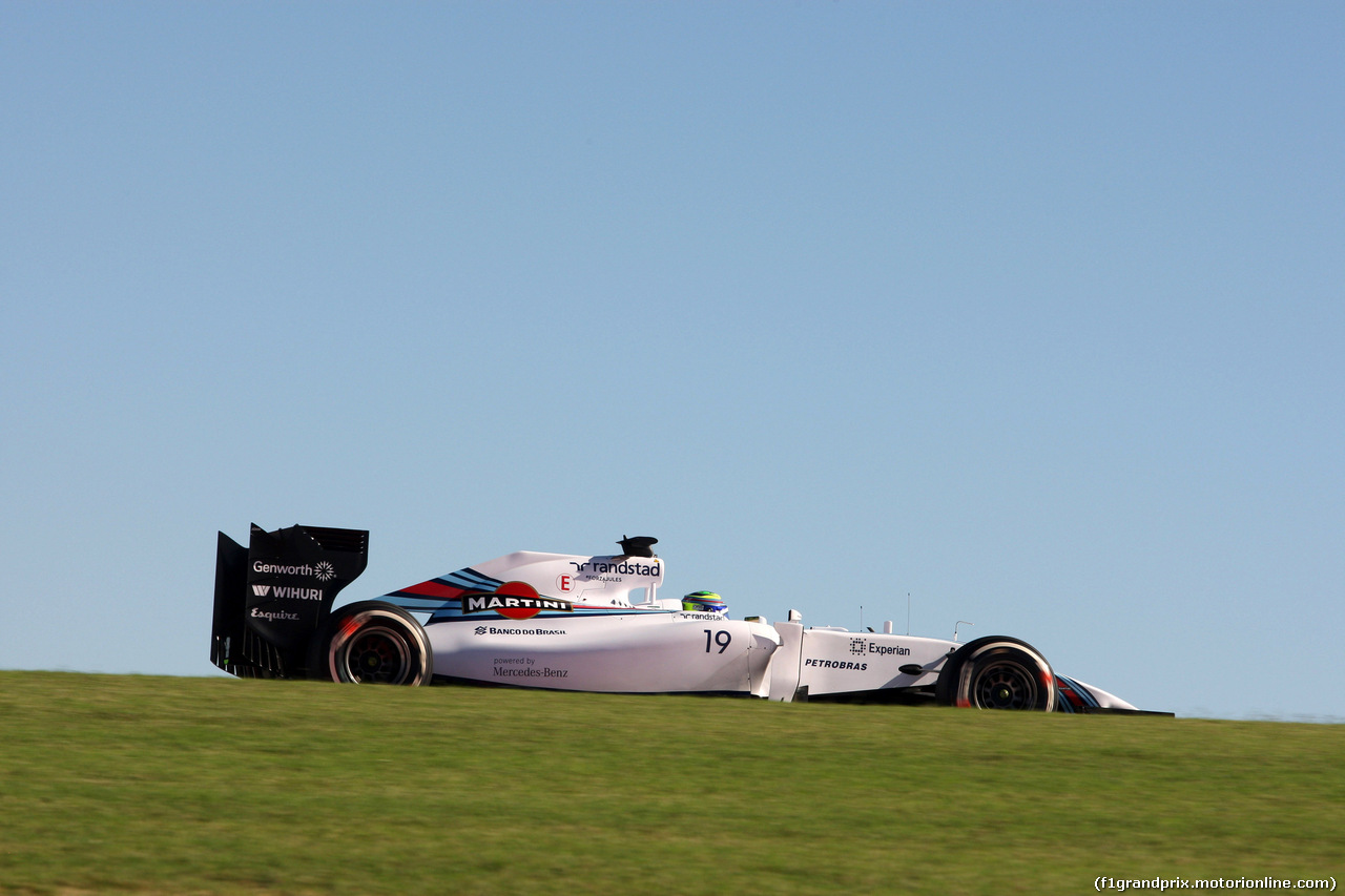 GP USA, 31.10.2014 - Prove Libere 1, Felipe Massa (BRA) Williams F1 Team FW36