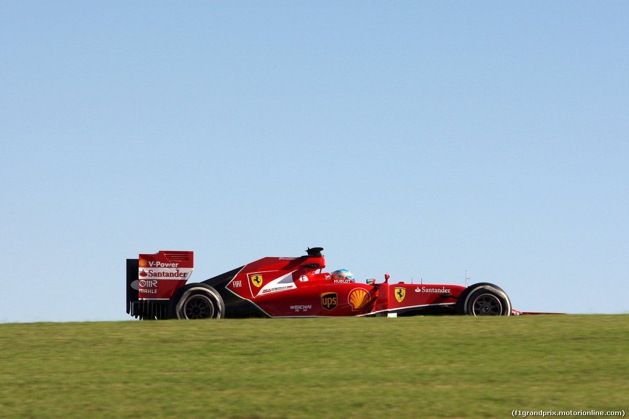 GP USA, 31.10.2014 - Prove Libere 1, Fernando Alonso (ESP) Ferrari F14-T