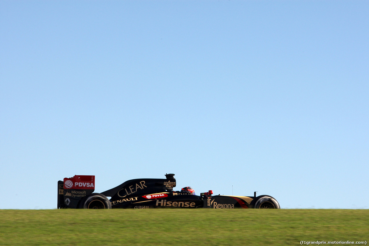 GP USA, 31.10.2014 - Prove Libere 1, Romain Grosjean (FRA) Lotus F1 Team E22