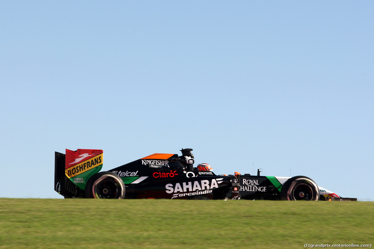 GP USA, 31.10.2014 - Prove Libere 1, Nico Hulkenberg (GER) Sahara Force India F1 VJM07