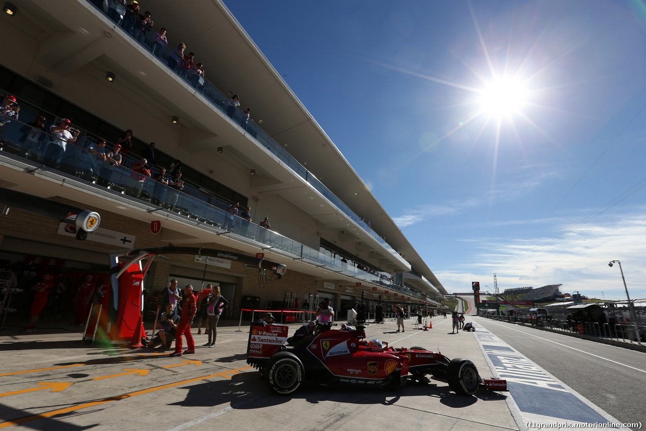 GP USA, 31.10.2014 - Prove Libere 1, Fernando Alonso (ESP) Ferrari F14-T