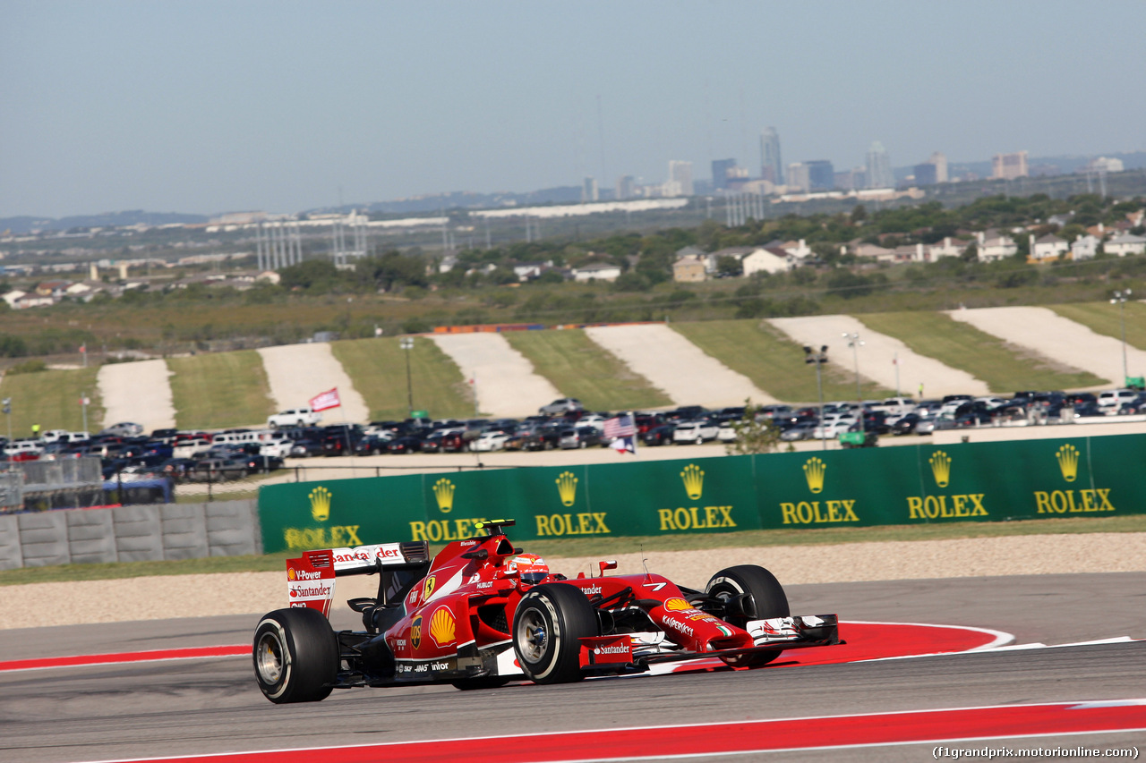 GP USA, 31.10.2014 - Prove Libere 1, Kimi Raikkonen (FIN) Ferrari F14-T