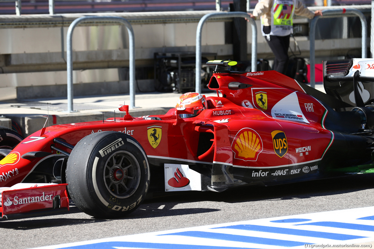 GP USA, 31.10.2014 - Prove Libere 1, Kimi Raikkonen (FIN) Ferrari F14-T