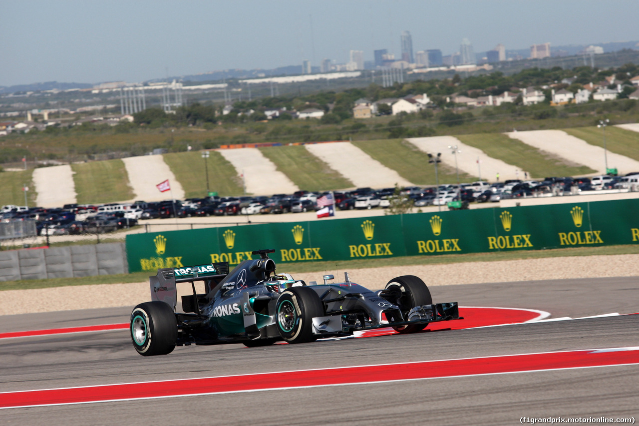 GP USA, 31.10.2014 - Prove Libere 1, Lewis Hamilton (GBR) Mercedes AMG F1 W05