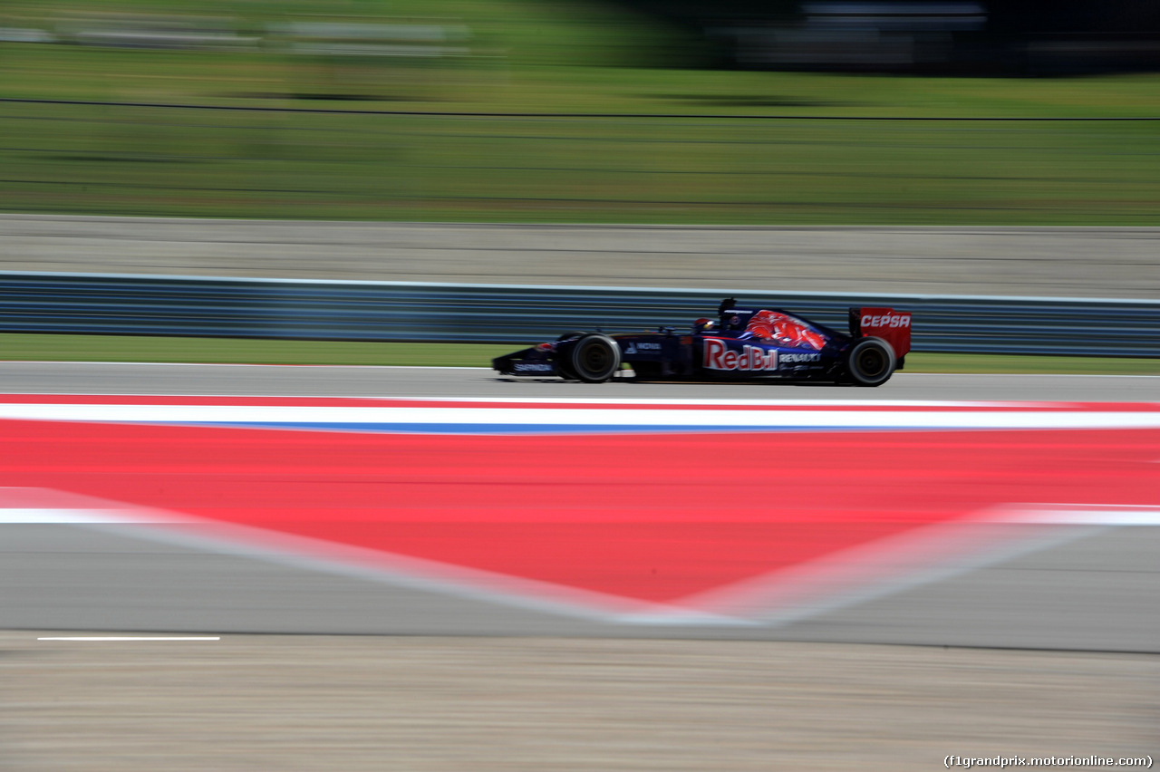 GP USA, 31.10.2014 - Prove Libere 1, Max Verstappen (NED) Scuderia Toro Rosso STR9