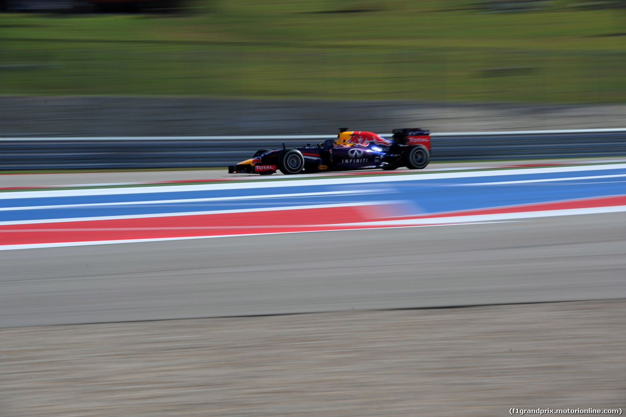 GP USA, 31.10.2014 - Prove Libere 1, Sebastian Vettel (GER) Red Bull Racing RB10