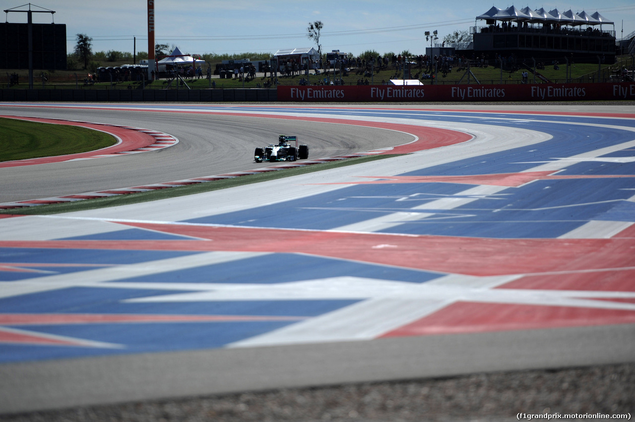GP USA, 31.10.2014 - Prove Libere 1, Nico Rosberg (GER) Mercedes AMG F1 W05
