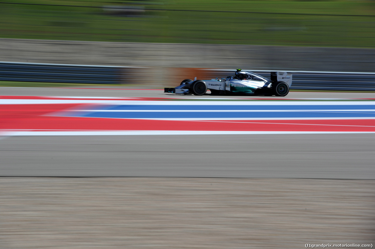 GP USA, 31.10.2014 - Prove Libere 1, Nico Rosberg (GER) Mercedes AMG F1 W05