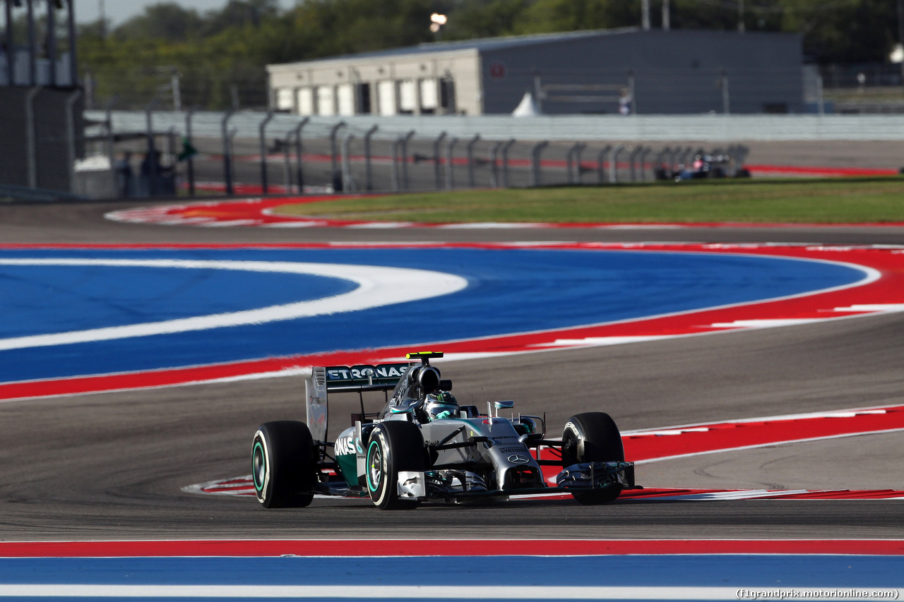 GP USA, 31.10.2014 - Prove Libere 1, Nico Rosberg (GER) Mercedes AMG F1 W05