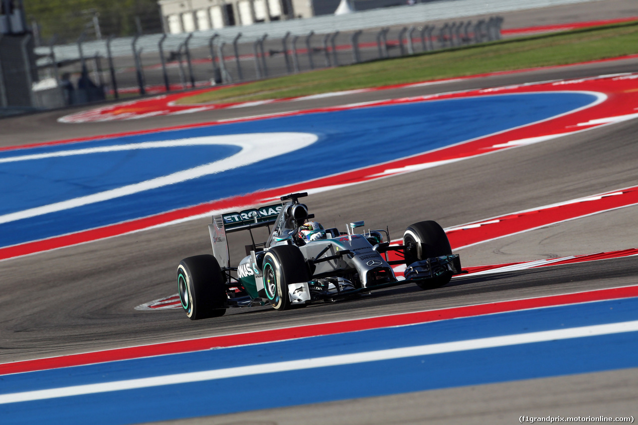 GP USA, 31.10.2014 - Prove Libere 1, Lewis Hamilton (GBR) Mercedes AMG F1 W05