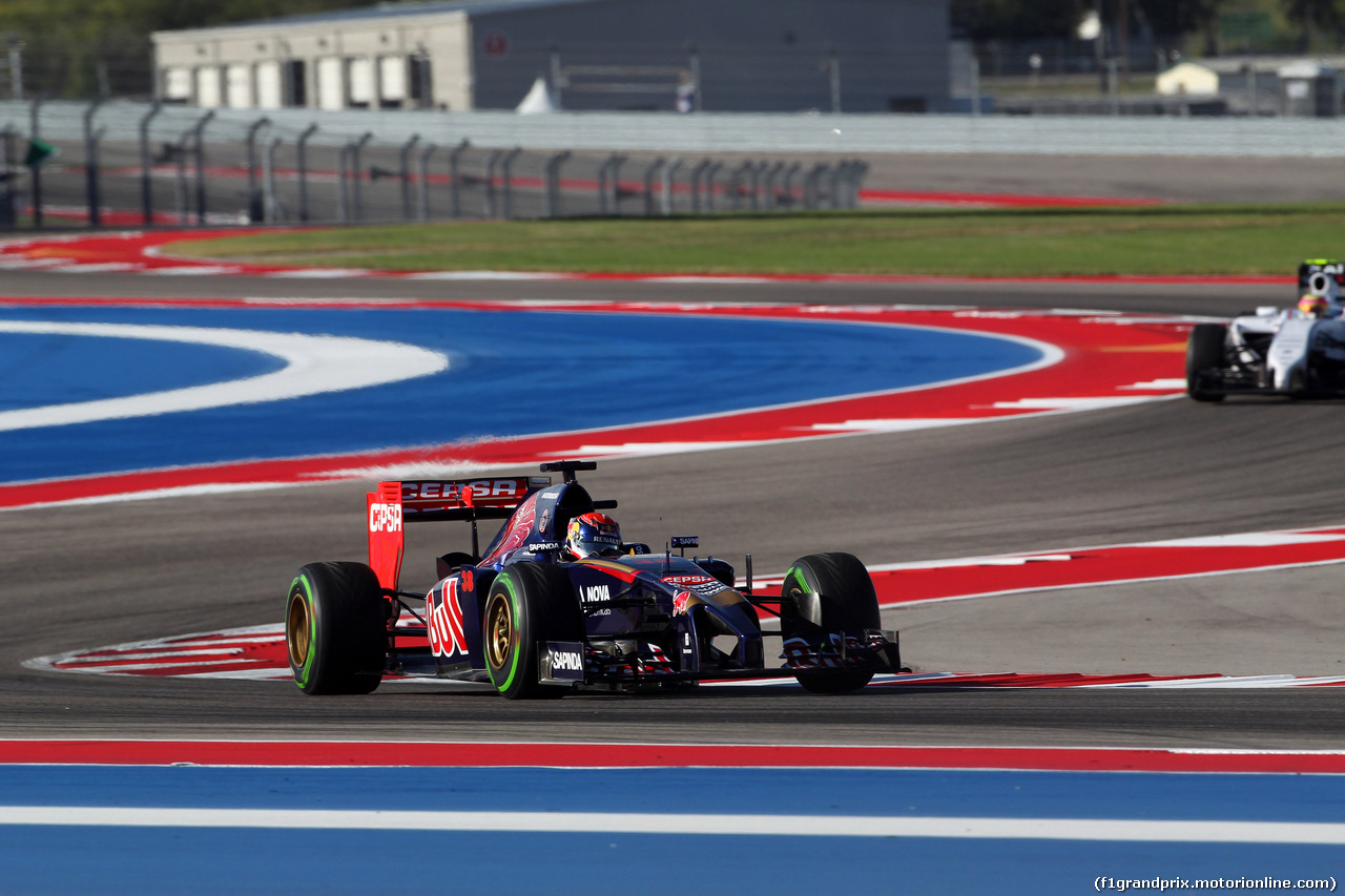 GP USA, 31.10.2014 - Prove Libere 1, Max Verstappen (NED) Scuderia Toro Rosso STR9
