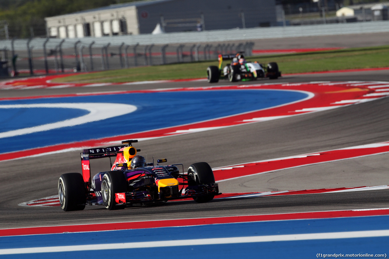 GP USA, 31.10.2014 - Prove Libere 1, Sebastian Vettel (GER) Red Bull Racing RB10