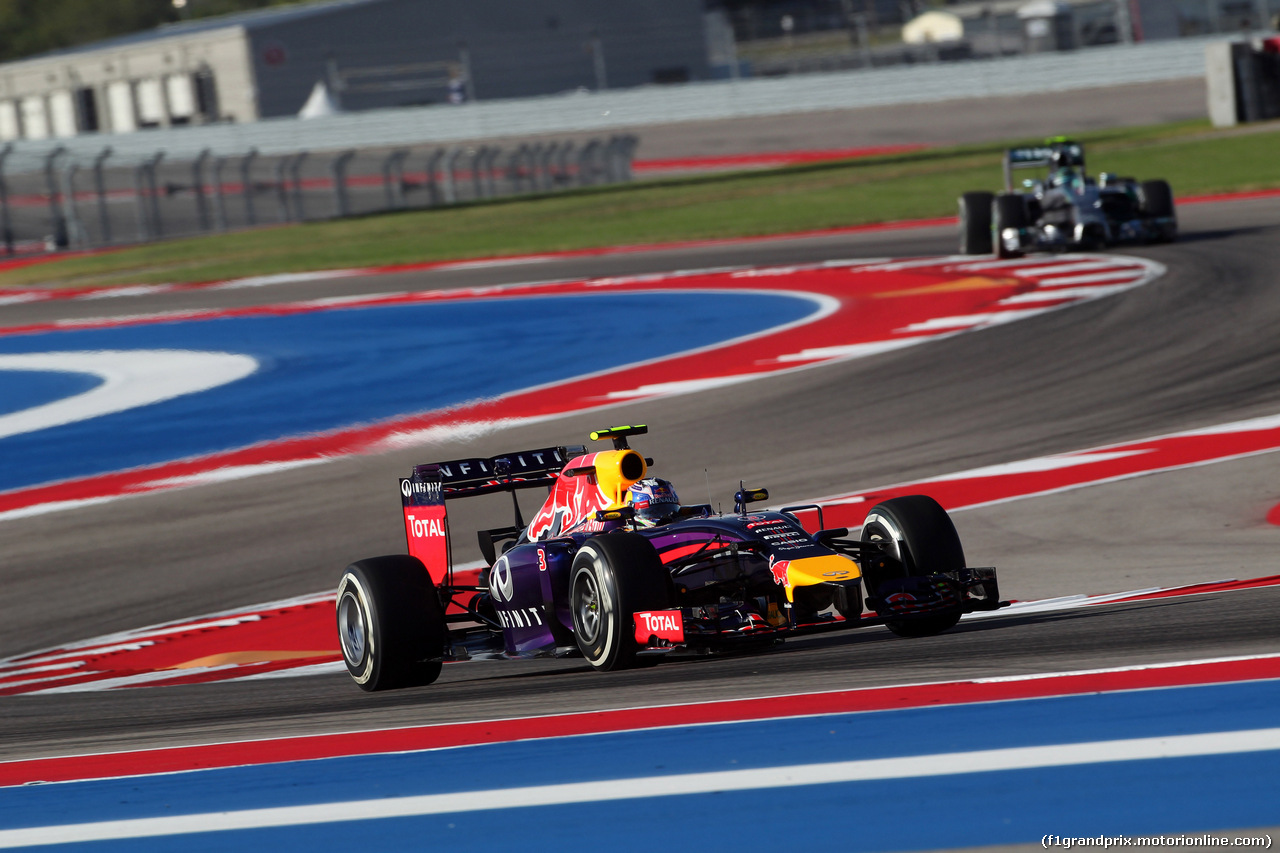 GP USA, 31.10.2014 - Prove Libere 1, Daniel Ricciardo (AUS) Red Bull Racing RB10