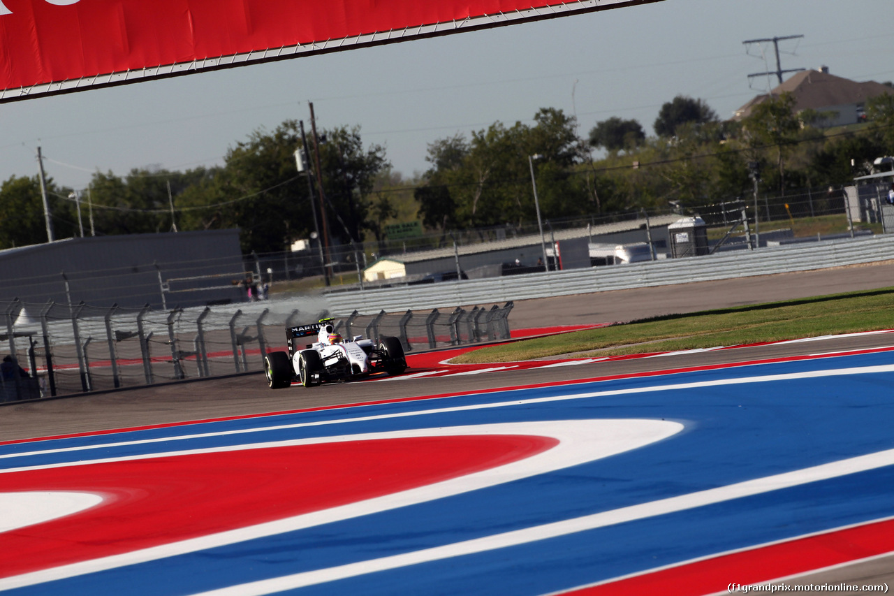 GP USA, 31.10.2014 - Prove Libere 1, Felipe Nasr (BRA) Williams Test e Reserve Driver