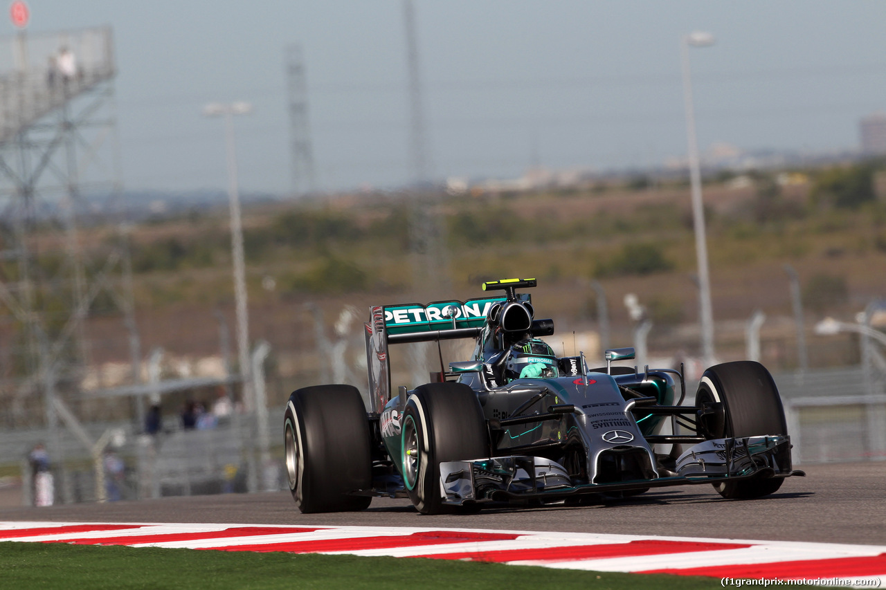 GP USA, 31.10.2014 - Prove Libere 1, Nico Rosberg (GER) Mercedes AMG F1 W05