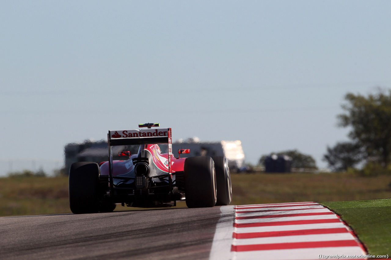 GP USA, 31.10.2014 - Prove Libere 1, Kimi Raikkonen (FIN) Ferrari F14-T