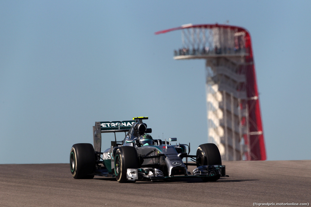 GP USA, 31.10.2014 - Prove Libere 1, Nico Rosberg (GER) Mercedes AMG F1 W05