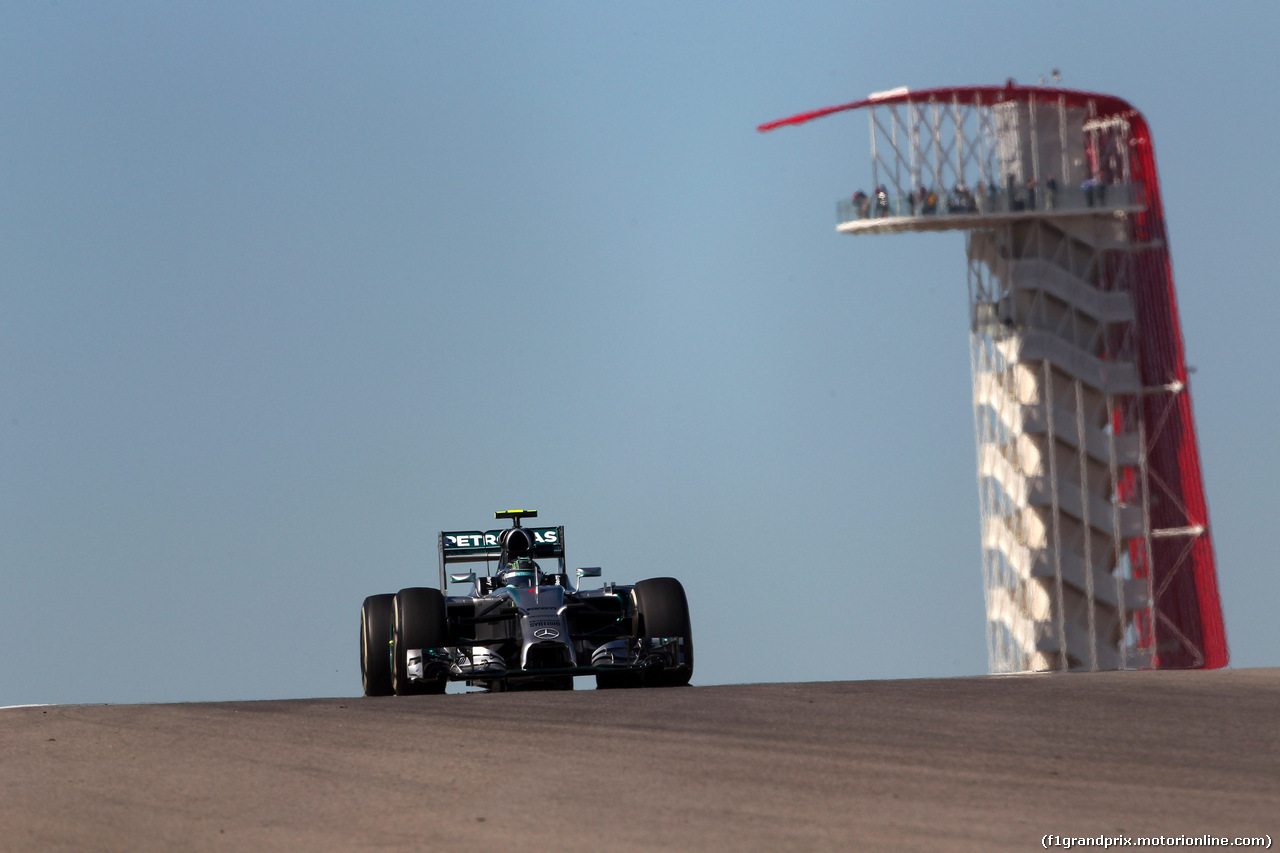 GP USA, 31.10.2014 - Prove Libere 1, Nico Rosberg (GER) Mercedes AMG F1 W05