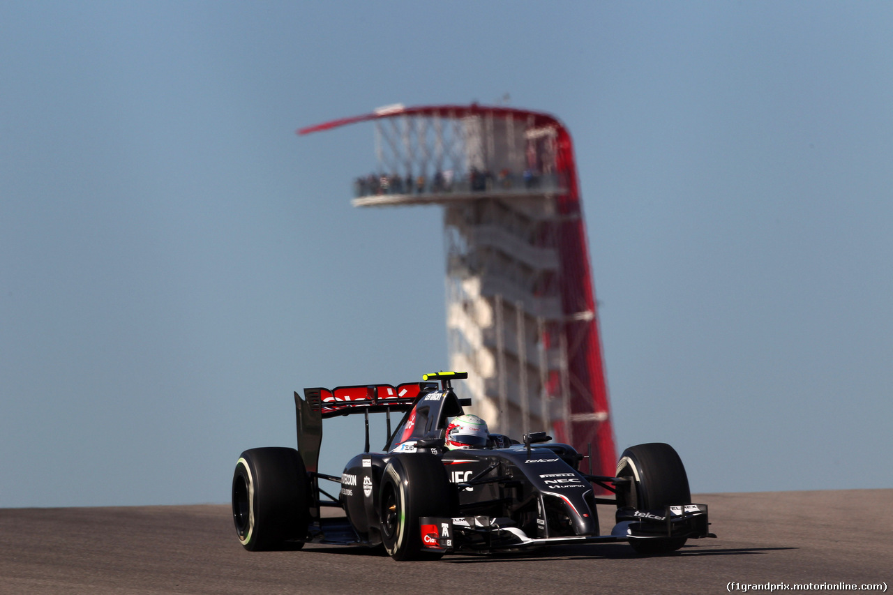 GP USA, 31.10.2014 - Prove Libere 1, Pastor Maldonado (VEN) Lotus F1 Team E22