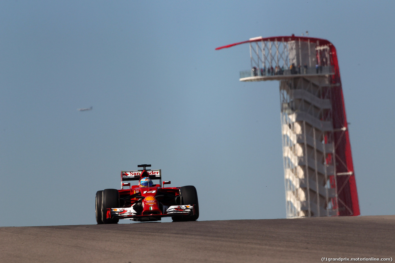 GP USA, 31.10.2014 - Prove Libere 1, Kimi Raikkonen (FIN) Ferrari F14-T