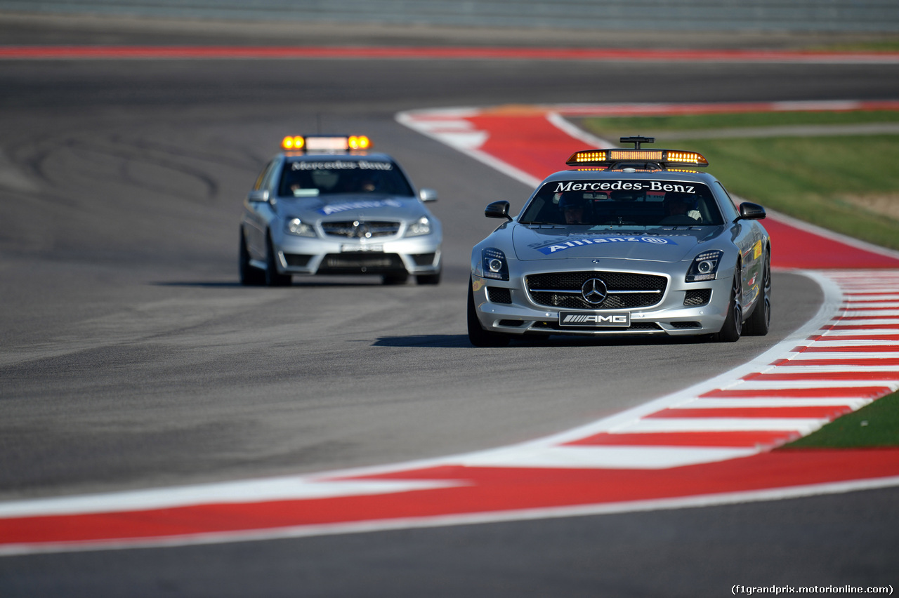 GP USA, 31.10.2014 - Prove Libere 1, Safety car