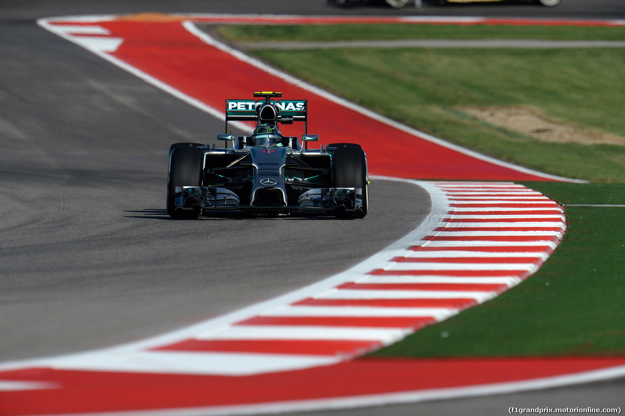 GP USA, 31.10.2014 - Prove Libere 1, Nico Rosberg (GER) Mercedes AMG F1 W05